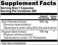 Private Label Pygeum and Saw Palmetto Standardized Extract 200caps Private Label 12,100,500 Bottle Price