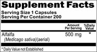 Private Label AlfAlfa 500mg 200caps Private Label 12,100,500 Bottle Price