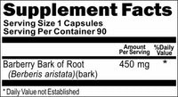 Private Label Barberry Bark of Root 450mg 90caps Private Label 12,100,500 Bottle Price