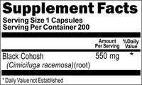 Private Label Black Cohosh 550mg 200caps Private Label 12,100,500 Bottle Price