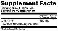 Private Label Cats Claw Triple Strength 1350mg 90caps Private Label 12,100,500 Bottle Price