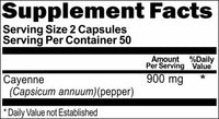 Private Label Cayenne 900mg 100caps or 200caps Private Label 12,100,500 Bottle Price