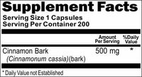 Private Label Cinnamon Bark 500mg 200caps Private Label 12,100,500 Bottle Price