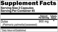 Private Label Dulse 900mg 90caps Private Label 12,100,500 Bottle Price