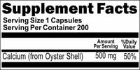 Private Label Oyster Shell 500mg 200caps Private Label 12,100,500 Bottle Price