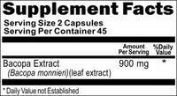 Private Label Bacopa Leaf Extract 900mg 90caps or 180caps Private Label 12,100,500 Bottle Price