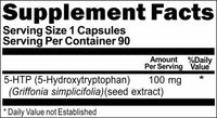 Private Label 5-HTP 100mg 90caps or 180caps Private Label 12,100,500 Bottle Price