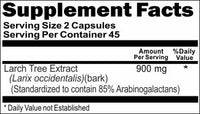 Private Label Larch Tree Extract 900mg 90caps or 180caps Private Label 12,100,500 Bottle Price