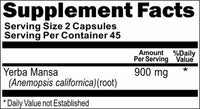 Private Label Yerba Mansa 900mg 90caps Private Label  12,100,500 Bottle Price