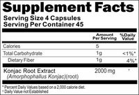 Private Label Konjac Root Extract 2000mg 180caps Private Label 12,100,500 Bottle Price