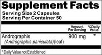 Private Label Andrographis 900mg 100caps or 200caps Private Label 12,100,500 Bottle Price