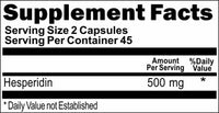 Private Label Hesperidin 500mg 90 or 180caps Private Label 12,100,500 Bottle Price