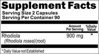 Private Label Rhodiola Rosea 900mg 180caps Private Label 12,100,500 Bottle Price