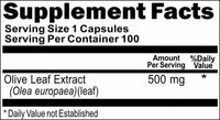 Private Label Olive Leaf Extract 500mg 100caps Private Label 12,100,500 Bottle Price