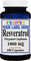Private Label Resveratrol 1000mg 90caps or 180caps Private Label 12,100,500 Bottle Price