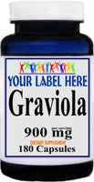 Private Label Graviola 900mg 180caps Private Label 12,100,500 Bottle Price