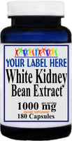 Private Label White Kidney Bean Extract 1000mg 180caps Private Label 12,100,500 Bottle Price