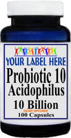 Private Label Probiotic 10 2000mg 100caps or 200caps Private Label 12,100,500 Bottle Price