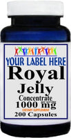 Private Label Royal Jelly Concentrate 1000mg 200caps Private Label 12,100,500 Bottle Price