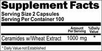 Private Label Ceramides with Wheat Extract 1000mg 200caps Private Label 12,100,500 Bottle Price