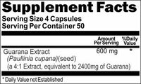 Private Label Super Guarana Extract Equivalent 2400mg 200caps Private Label 12,100,500 Bottle Price