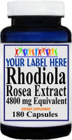 Private Label Rhodiola Rosea Extract  4800mg Equivalent 180caps Private Label 12,100,500 Bottle Price