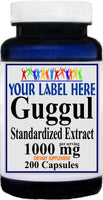 Private Label Guggul Standardized Extract 1000mg 200caps Private Label 12,100,500 Bottle Price