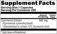 Private Label Gymnema Leaf Extract 350mg 200caps Private Label 12,100,500 Bottle Price