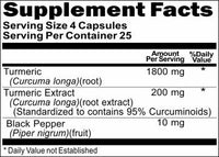 Private Label Turmeric Curcumin Black Pepper 2000mg 100caps or 200caps Private Label 12,100,500 Bottle Price
