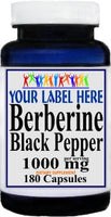 Private Label Berberine Black Pepper 1000mg 180caps Private Label 12,100,500 Bottle Price