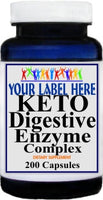 Private Label KETO Digestive Enzyme Complex 200caps Private Label 12,100,500 Bottle Price