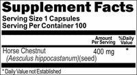Private Label Horse Chestnut 400mg 100caps or 200caps Private Label 12,100,500 Bottle Price