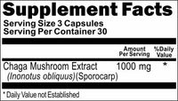 Private Label Chaga Mushroom 1000mg 90caps or 180caps Private Label 12,100,500 Bottle Price