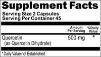 Private Label Quercetin 500mg 90caps or 180caps Private Label 12,100,500 Bottle Price