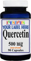 Private Label Quercetin 500mg 90caps or 180caps Private Label 12,100,500 Bottle Price