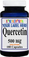 Private Label Quercetin 500mg 90caps or 180caps Private Label 12,100,500 Bottle Price