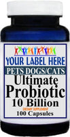 Private Label PETS Dogs/Cats Ultimate Probiotic 100caps Private Label 12,100,500 Bottle Price