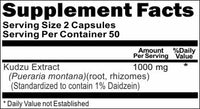 Private Label Kudzu Root Standardized Extract 1000mg 100caps Private Label 12,100,500 Bottle Price