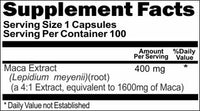 Private Label Maca Extract Equivalent 1600mg 100caps or 200caps Private Label 12,100,500 Bottle Price