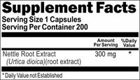 Private Label Nettle Root Extract 300mg 200caps Private Label 12,100,500 Bottle Price