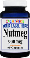 Private Label Nutmeg 900mg 90caps Private Label 12,100,500 Bottle Price