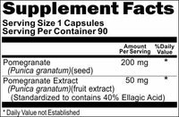 Private Label Pomegranate Extract 250mg 90caps Private Label 12,100,500 Bottle Price