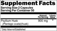 Private Label Psyllium Husk 900mg 100caps Private Label 12,100,500 Bottle Price
