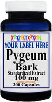 Private Label Pygeum Bark Standardized Extract 100mg 200caps Private Label 12,100,500 Bottle Price