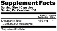 Private Label Sarsaparilla Root 450mg 100caps Private Label 12,100,500 Bottle Price