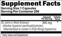 Private Label St. John's Wort Standardized Extract 300mg 200caps Private Label 12,100,500 Bottle Price