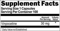 Private Label Vinpocetine 30mg 100caps or 200caps Private Label 12,100,500 Bottle Price