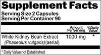 Private Label White Kidney Bean Extract 1000mg 180caps Private Label 12,100,500 Bottle Price