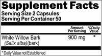 Private Label White Willow Bark 900mg 100caps Private Label 12,100,500 Bottle Price