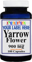 Private Label Yarrow Flower 900mg 100caps Private Label 12,100,500 Bottle Price